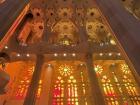 A picture of the inside of the Sagrada Familia, which I showed you all during our last video call!