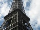 Close-up of the Eiffel Tower