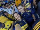 Me and my Wisconsin friend Capri at the Boca Juniors vs. Belgrano soccer game in Buenos Aires