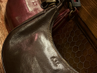 Showing off our new leather bags from Florence, which we got engraved for a personal touch