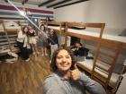 Our first hostel, called The Lazy Monkey