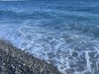 The crystal clear, blue water in Nice, France