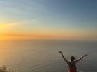 The beautiful sunset from the top of Lion's Head