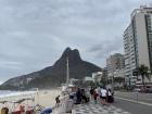 Leblon beach on a cloudy day