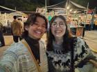 My friend and I at the Christmas market