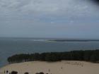 Dune du Pilat and its connection to the Atlantic Ocean.