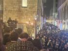 The view of the street during the "menorah" lighting! 