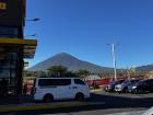 Volcano Chaparrastique behind Denny's