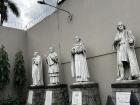 Statutes of priests and historical figures