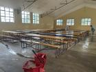 This is the school's dining hall where the students eat lunch every day