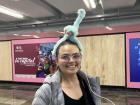 This is me in the metro train station in Mexico City