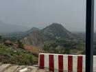 A view of the mountains from the Srivilliputhur Hindu Temple 