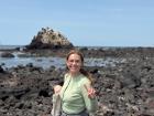 Walking on volcanic rocks is hard, but it makes for good pictures!