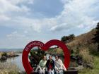 My friends and I just had to take a picture in the heart!