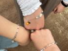 These are the bracelets we made at the workshop