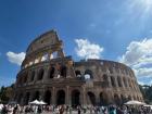 The ancient Colosseum in Rome, Italy