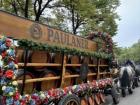 Horses pulling a big carriage at Oktoberfest in Germany!