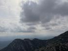 A view from the top of a mountain in Barcelona, Spain with a view that made the roads and cars look like the size of ants. 