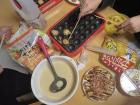 We hold a Takoyaki Party every week with both Japanese and exchange students
