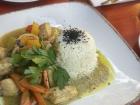 Thai Green Curry dish at a multi cultural restaurant