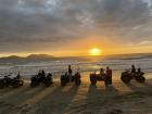 Me and my friends on an ATV ride tour watching the sunset. We all got to drive our own ATV, it was extremely fun!