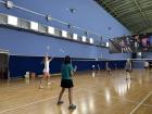 Playing badminton with my roommates and local co-workers