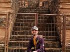 Me, in front of one of the ruins at the Tinggi temple complex