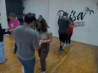 Here we are in our salsa class—typically everyone takes turns dancing with different people to make it more interactive