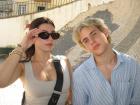 With my friend in Lisbon, Portugal