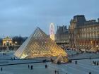 Exterior of the Louvre Museum (largest art museum in the world)