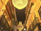 Sevilla night Christmas decorations