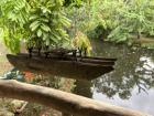 A miniature boat model at Sinchi Warmi