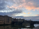 I love watching sunsets in Florence by the River Arno