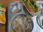 A sample of what high school lunch looks like in South Korea