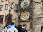 My friend Donald at the astronomical clock!