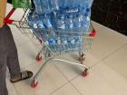 We like to buy water in bulk because it is not advised to drink the tap water