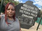 Genevieve crossed the border to explore the part of the falls that are in Zimbabwe 