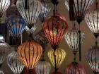 I am going to miss seeing the beautiful lanterns in Vietnam. These colorful lanterns are hanging in a shop for decorations and celebrations