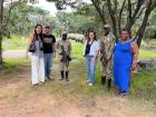 Here we are at Lusaka National Park with armed guards and a wild Rhino!