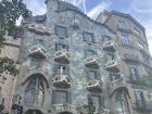 Beautiful building named Casa Batlló by architect Antoni Gaudí
