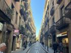 Example of the narrow streets in Barcelona