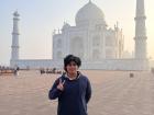 Me in front of the Taj Mahal! 