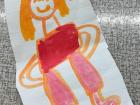 One of my first graders' drawings of me!