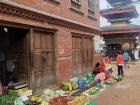Check out the many vegetable stands in Bhaktapur!