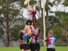 Me catching the rugby ball during a team lift