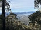 The view from a hike on Mount Wellington