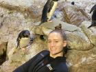 While volunteering at the aquarium, I got up close and personal with our southern rockhoppers!
