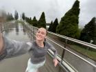 It started pouring rain on my morning run! It is very rainy in Tasmania in the spring time. 