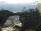 A sandstone arch in Bohemian Switzerland, Czech Republic