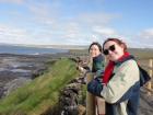 Enjoying the hike to the cliffs of Moher on the West coast of Ireland 